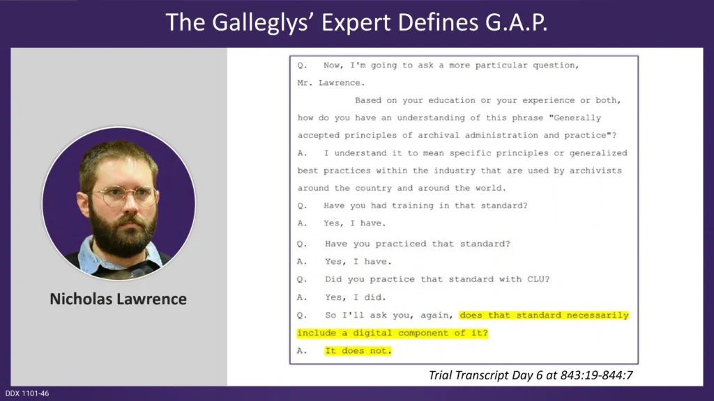 The Galleglys' Expert Defines G.A.P.