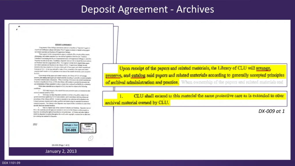 Deposit Agreement - Archives